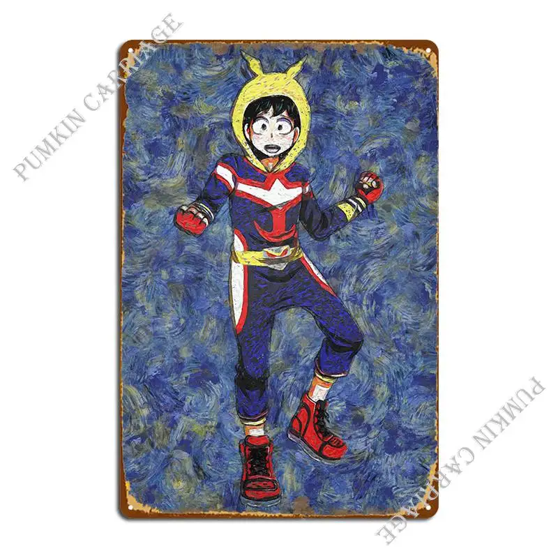 Izuku Deku Midoriya Metal Sign Party Vintage Custom Wall Plaque Tin Sign Poster