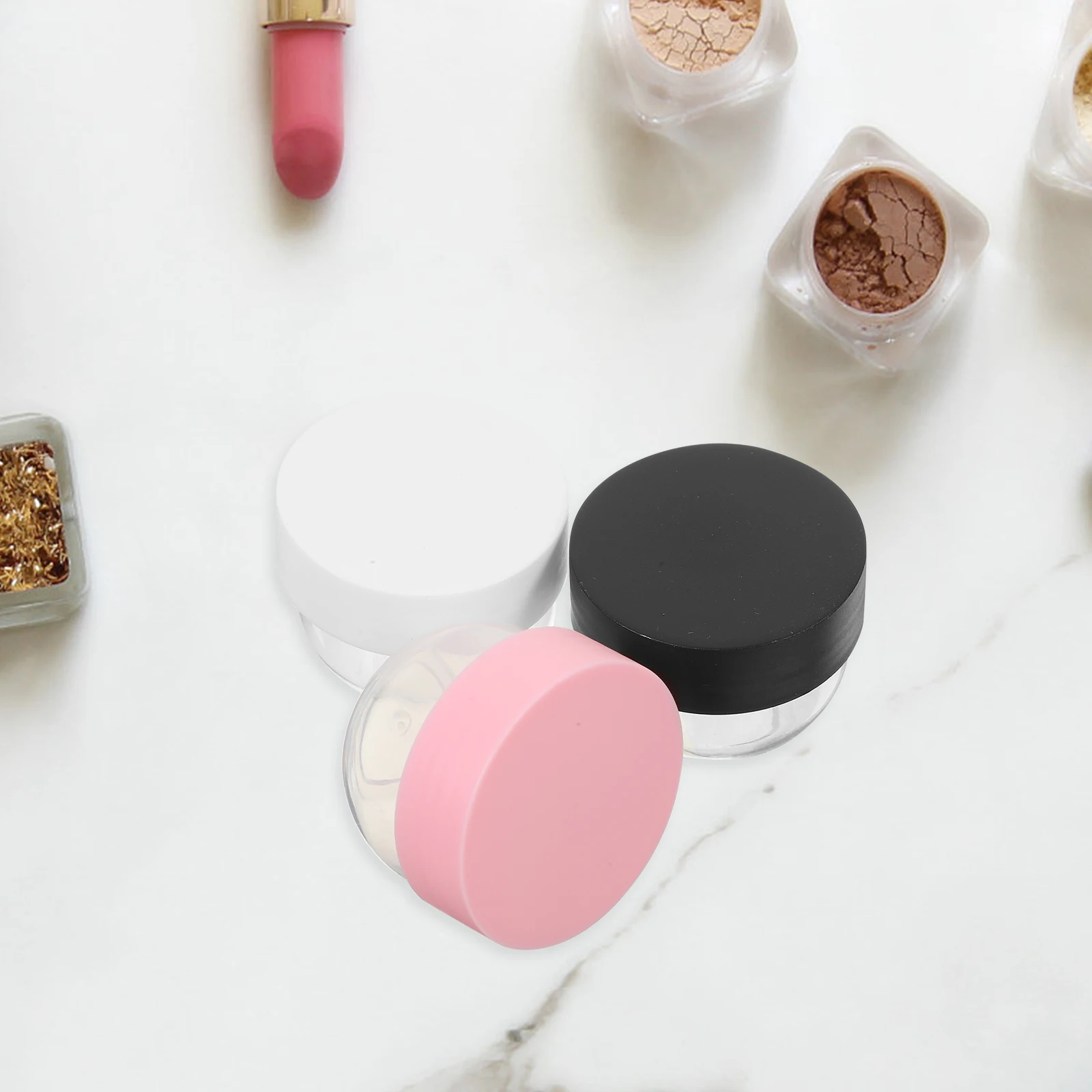 8pcs 30ml Cream Bottles Empty Containers Travel Jars Lotion Boxes Samples Refillable Storage Stable Material Non