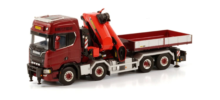 Alloy Model Toy Gift WSI 1:50 Scale SCA-NIA R CR20H 8X4 Tractor Truck Mounted Crane Vehicles DieCast Toy Model 04-2140
