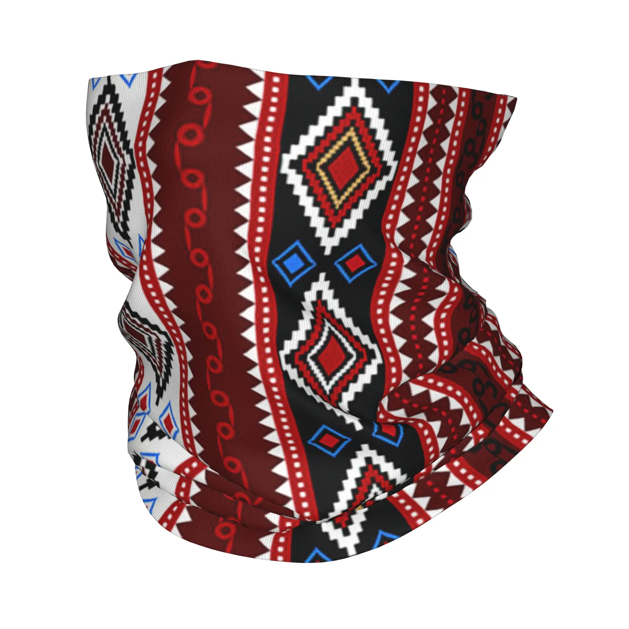 African Tribal Black Month Stripes Print Bandana Neck Gaiter Printed Mask Scarf Warm Face Mask Outdoor Sports For Men Women