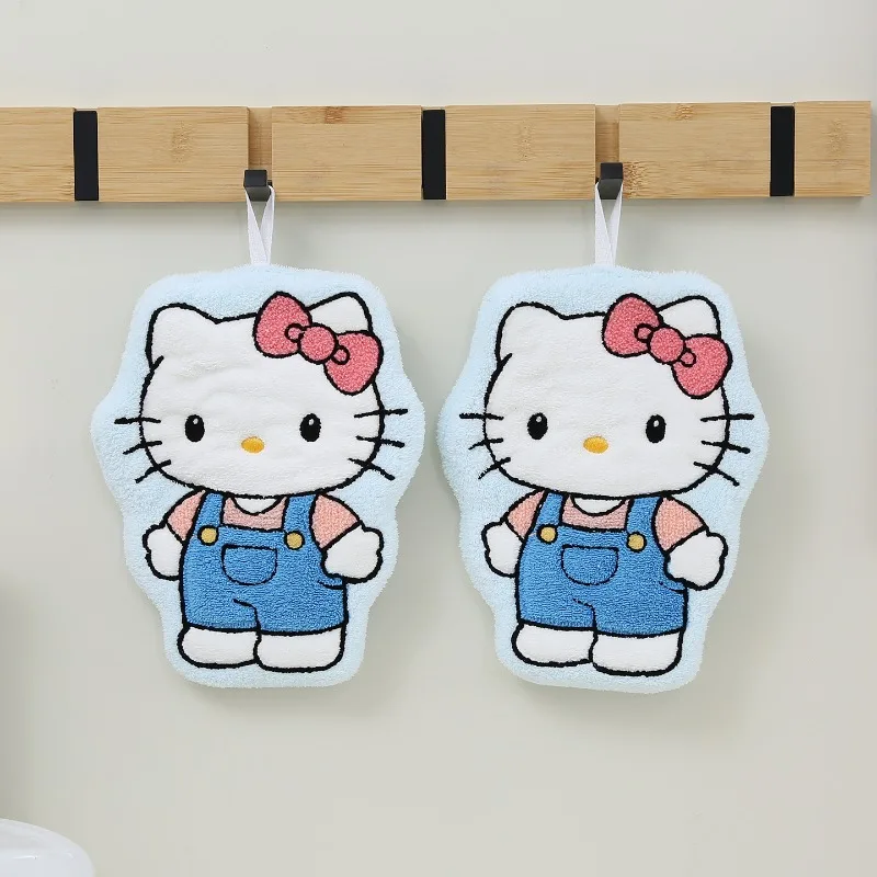 Anime Cute KittyuGirl Bathroom Wipes Cartoon Women Kitchen Toilet Water Absorbing Quick Drying Towels Couple Gifts Friend Gifts