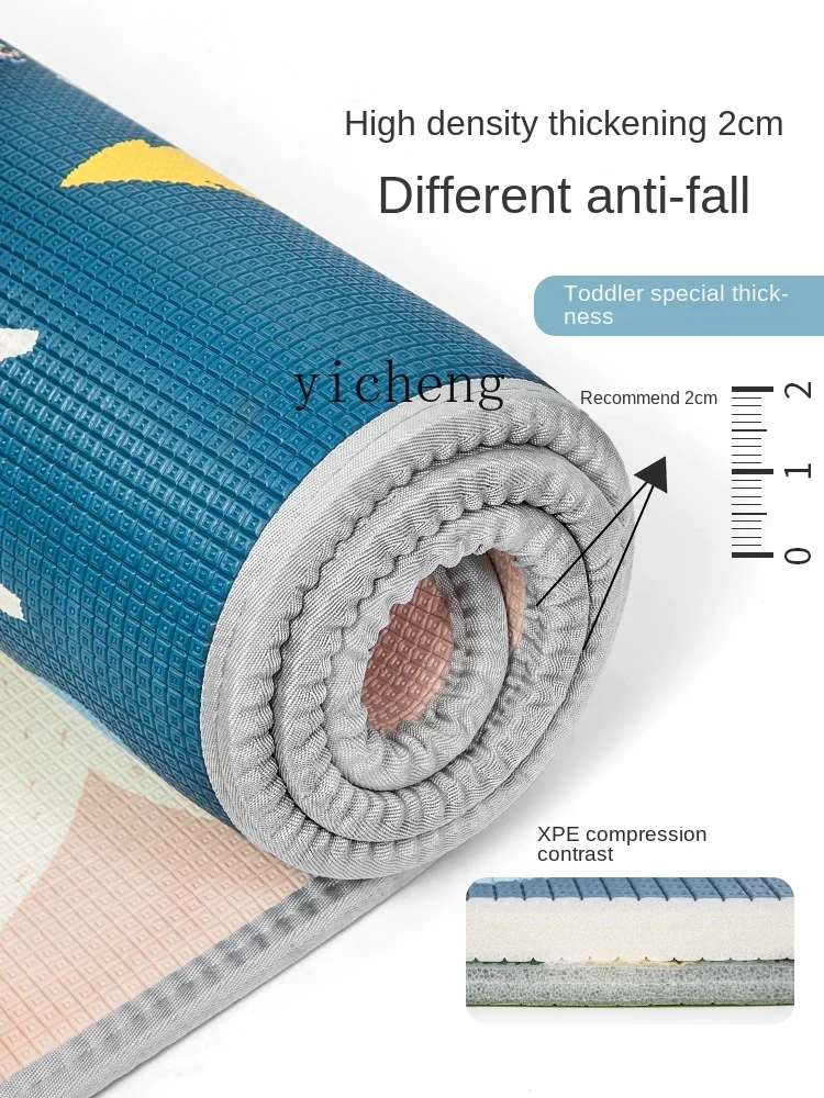 Esteira de Escalada Dobrável Espessada do Bebê, Tapete de Chão Inodoro Infantil, Rastejamento Não-Tóxico, Tqh, Doméstico