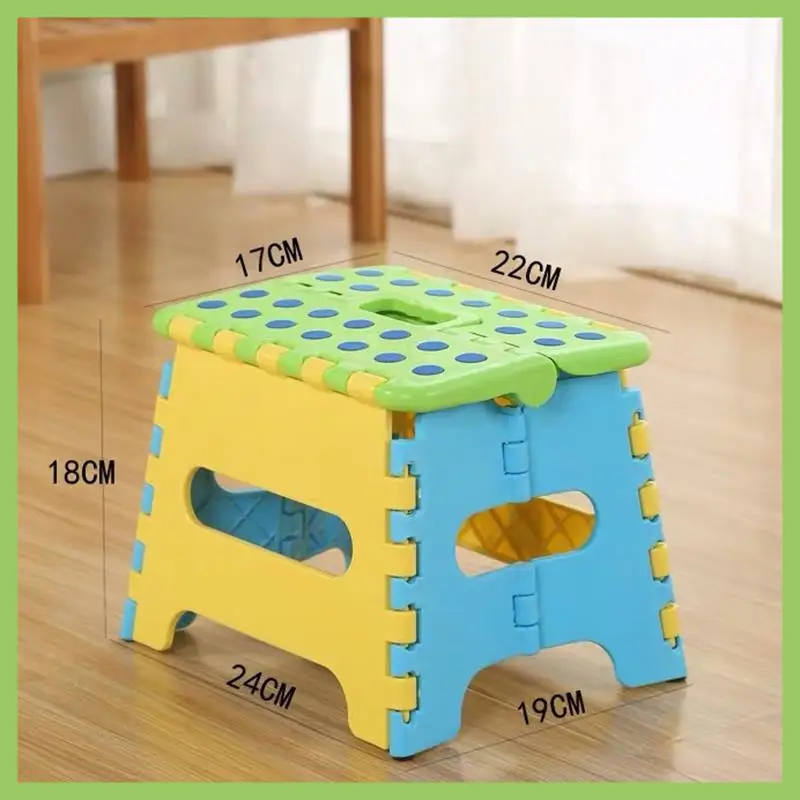 

Plastic Folding Step Stool Home Train Outdoor Storage Foldable Outdoor Storage Foldable Kids Holding Stool Camping