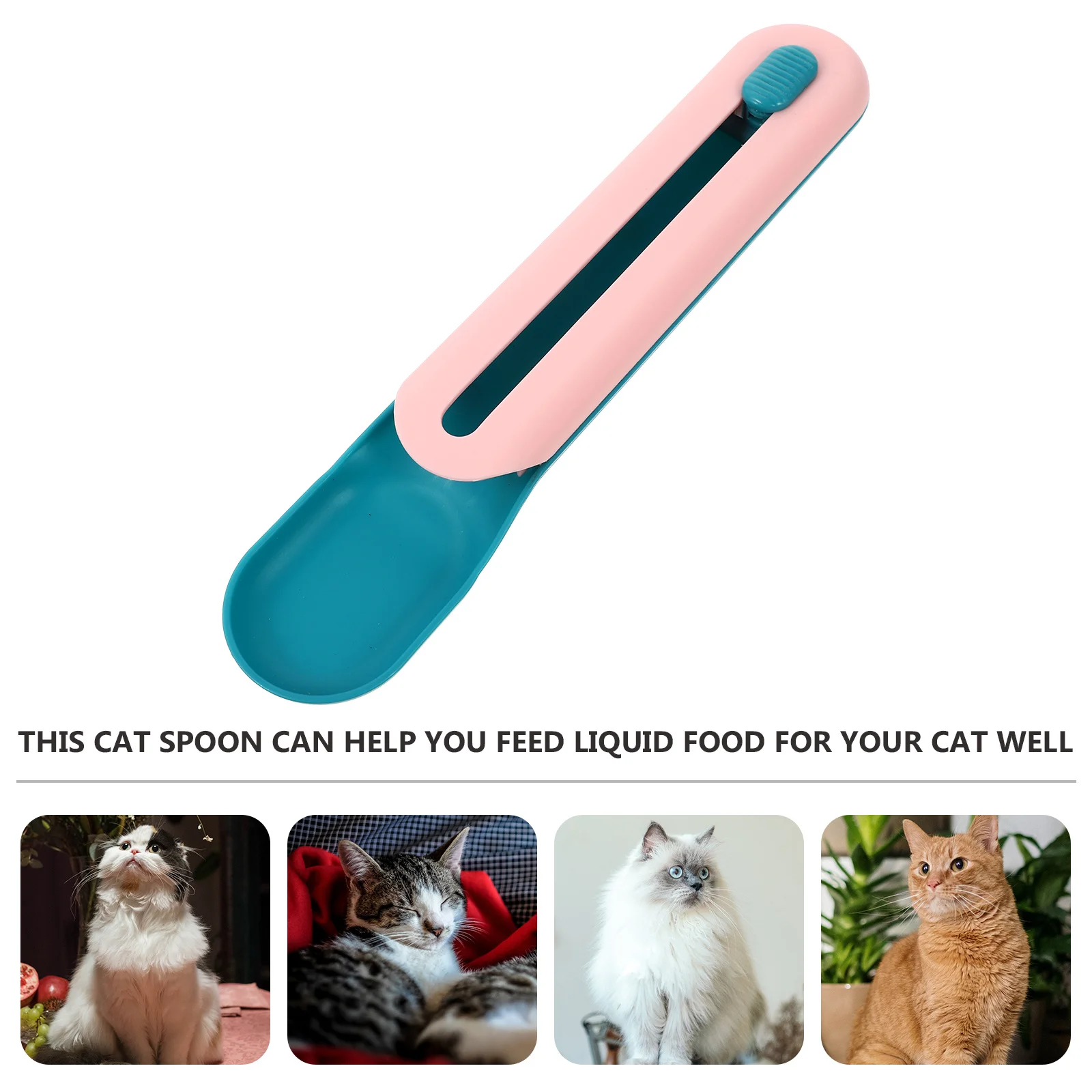 

Cat Feeding Spoon Smooth Surface Comfortable Grip Ideal for Wet Food Cat Scoop Pet Feeding Tools Cats Feeder Pets Supply