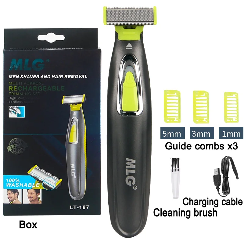 Electric Body Shaver for Men & Women USB T-shaped Blade Trimmer for Armpit Leg Chest Belly Bikini Balls Hair Removal Epilator