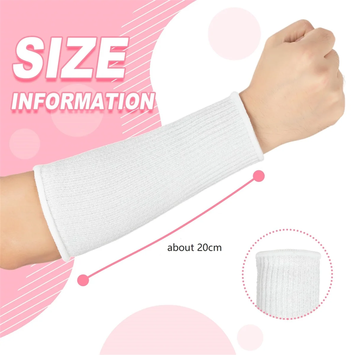 ABJG-3Pairs de protectores de brazos para piel fina y corte de hematomas, manga de antebrazo, quemadura de brazo de nivel 5