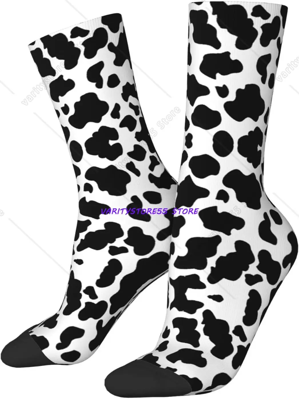 Cute Cow Print Socks Cow Dress Socks Men Women Animal Novelty Fashion Casual Crew Socks
