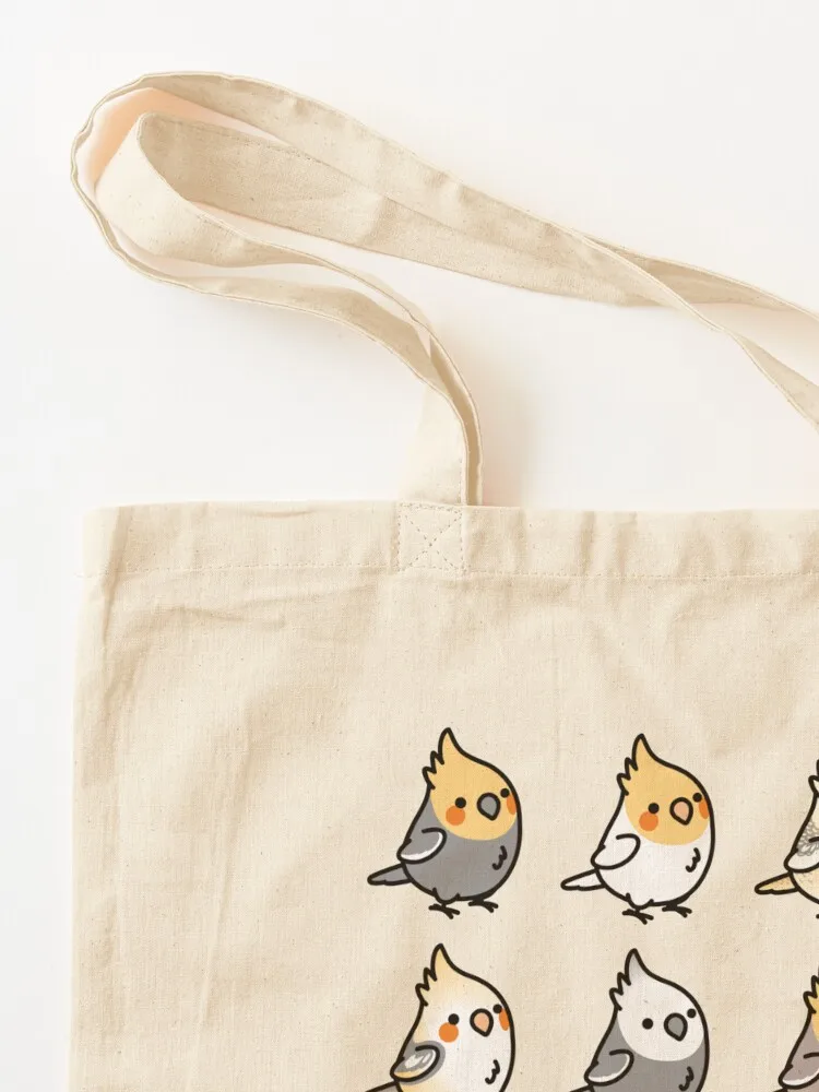 Chubby Cockatiel Canvas Shopper Sacola para as mulheres, Shopper Bag, coleção