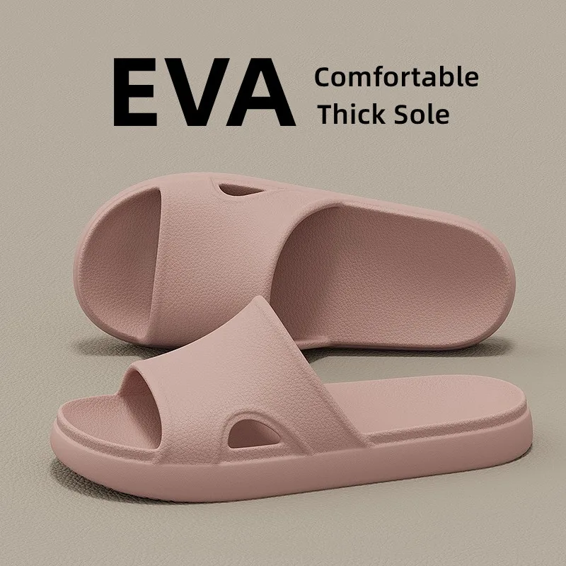 

Fashion Women Slippers Men's Summer Flats Light Soft EVA Home Bathroom Slippers Breathable Couples Indoor Slides Shower Shoes