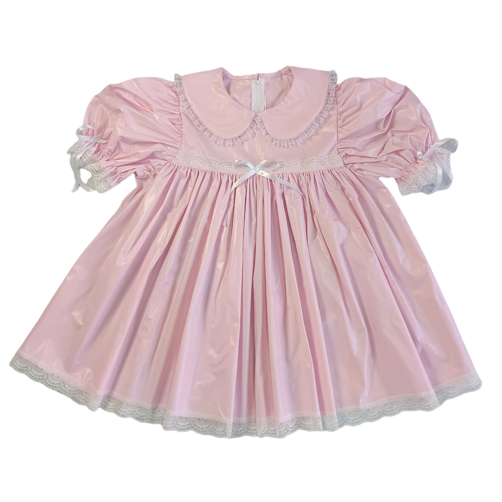 Custom  LangKee    Haian Pink PVC Adult Baby Sissy Dress