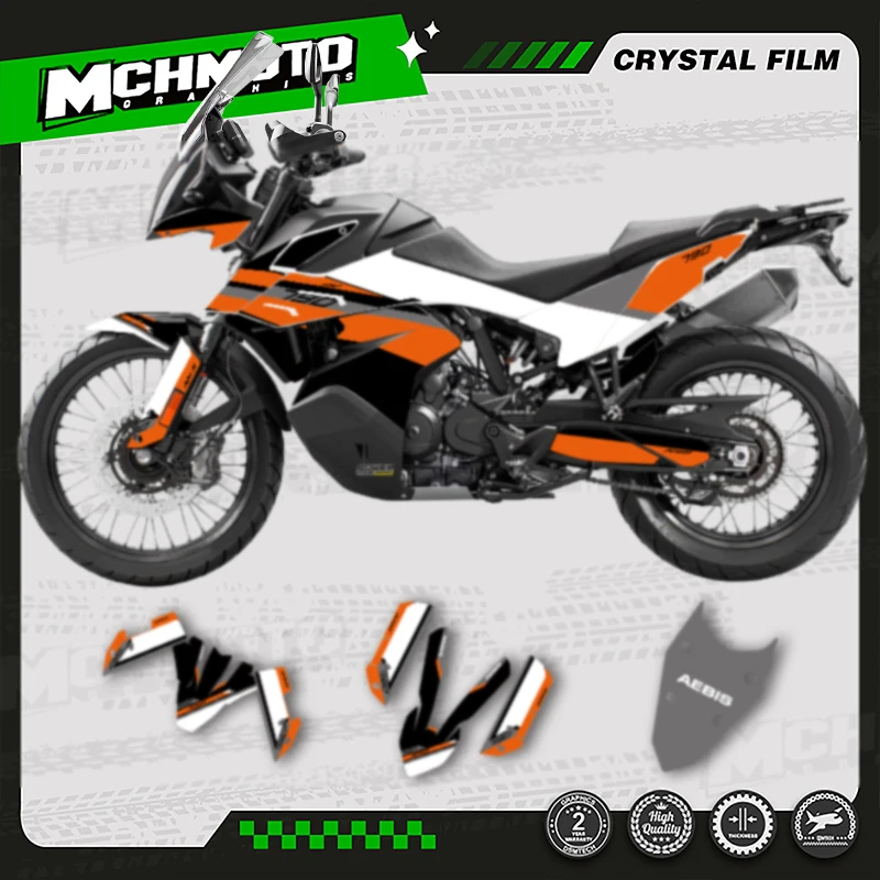 

MCHMFG New Style Motorcycle Graphics Background Decals Stickers Kit for KTM 2019 2020 2021 2022 ADV790 R