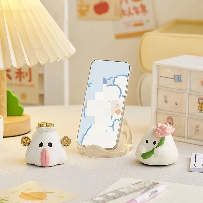 

Милые настольные украшения из серии «Призраки»: подставка для телефона, декор для офиса, рабочего места, гостиной, спальни, успокаивающие украшения