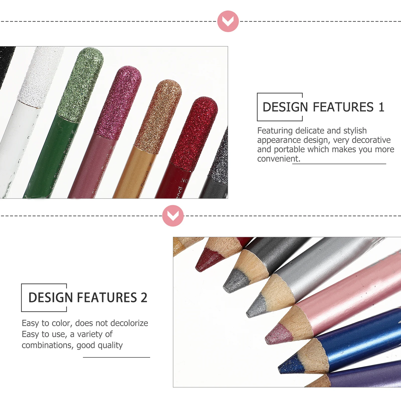 12Pcs Eye Shadow Pens Set Colorful Long-Lasting Makeup Sticks Party Gift Glitter Shimmer Eyeshadow for Women Eyeshadow Stick