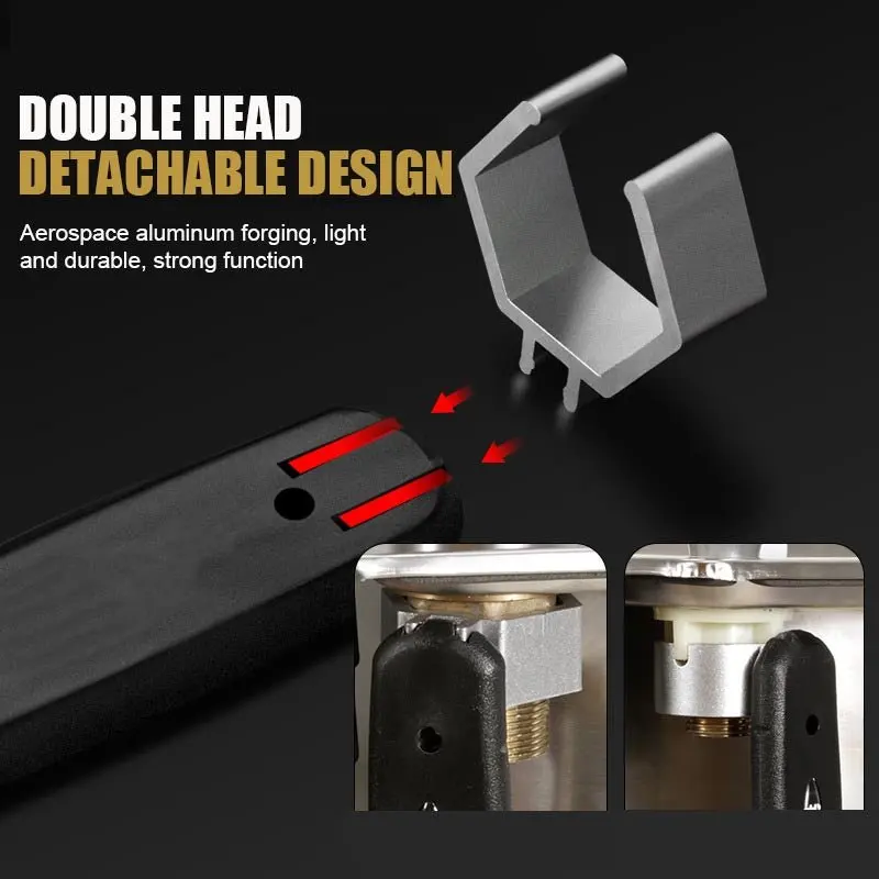 Utensili manuali per chiavi regolabili Set di chiavi ad apertura grande da 80mm chiave a estremità aperta universale multifunzionale strumenti di riparazione del bagno