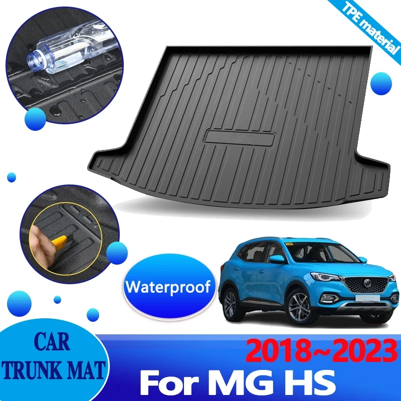 

for MG HS Accessories 2023 2018~2022 2021 Car Trunk Mat Anti-dirty Liner Waterproof Carpet Protector 3D TPE Material Storage Pad