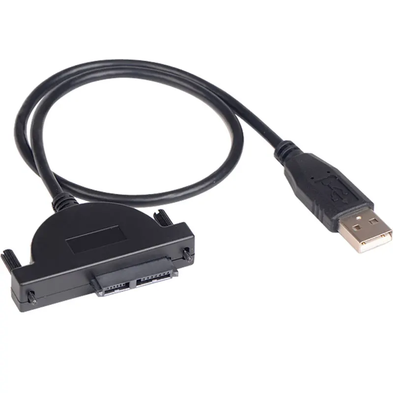 For laptop optical drive sata to usb easy drive cable external optical drive box usb external 7+6 conversion cable