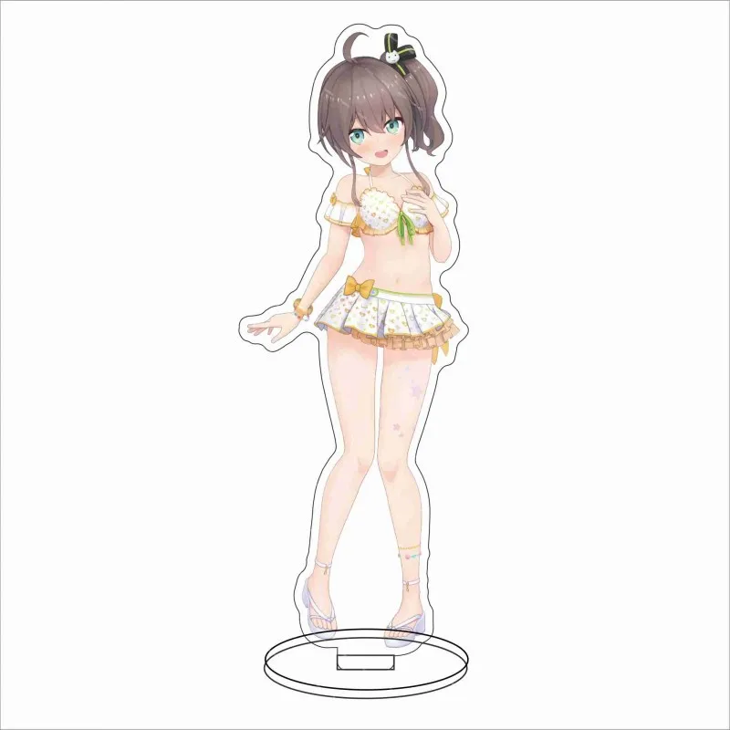 15CM Swimsuit Hololive Vtuber Anime Figures Cosplay Acrylic Stands Model Exquisite Grils Desk Decor Cute Standing Sign Fans Gift