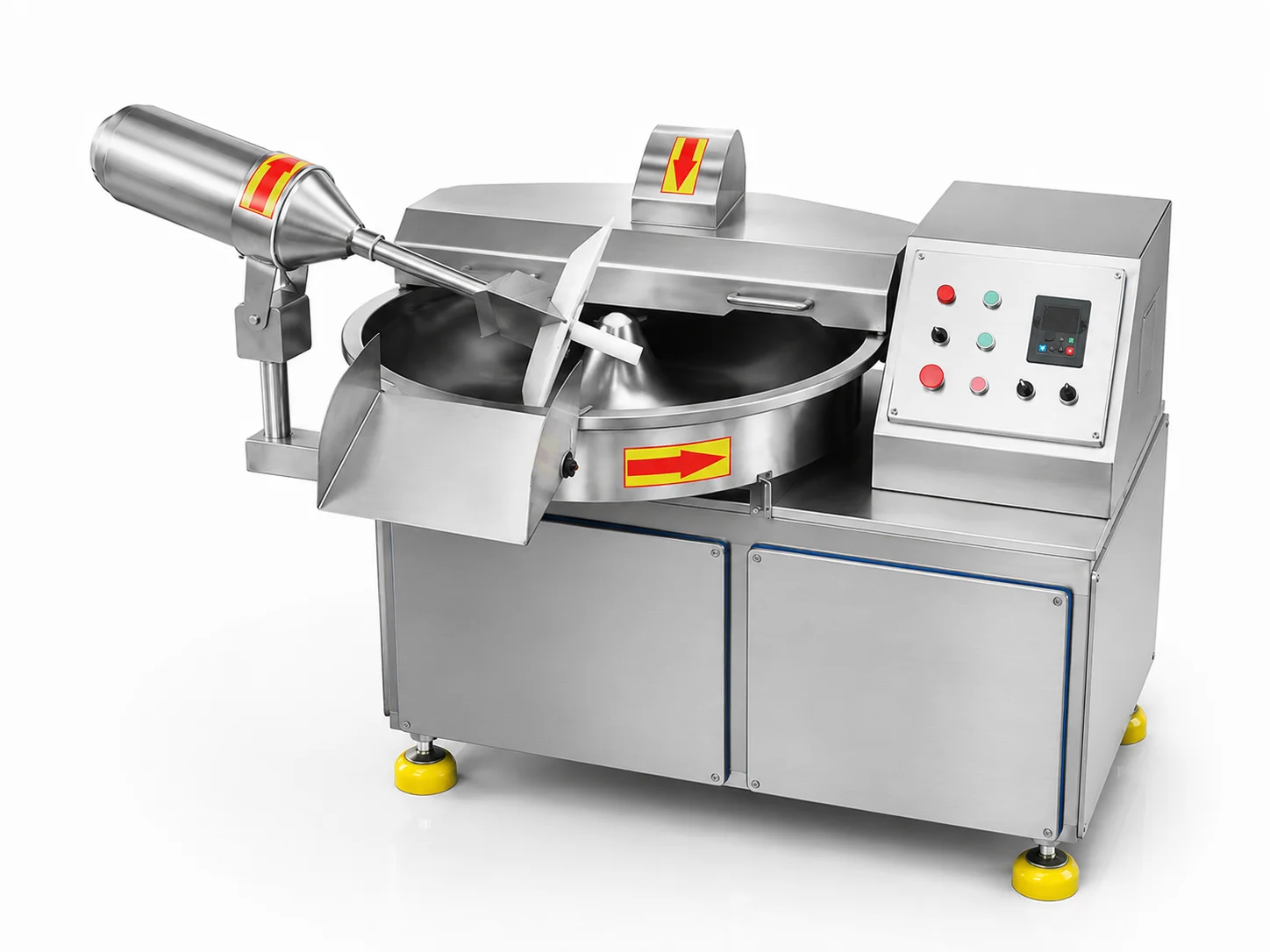 Meatball Raw Material Treatment Bowl Cutter Machine Wear‑Proof Blades For Repeated Batch Production Scenarios