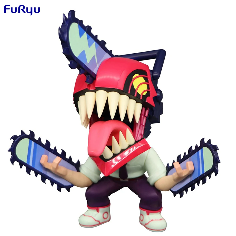 Auf Lager Furyu toonize Kettensäge Mann (Cartoon Farbe ver.) 14 cm exquisite Anime Action figur Sammler Modell Ornament Spielzeug