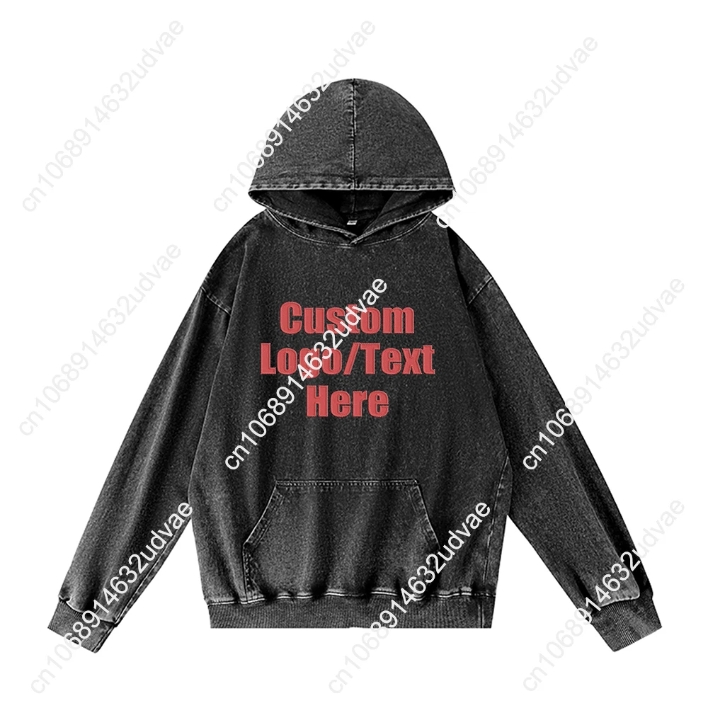 Roze Hoodies Retro Sweatshirt met capuchon Man Vrouw Tiener Vintage Pullover Sweatshirt met zak Oversized op maat gemaakte tops