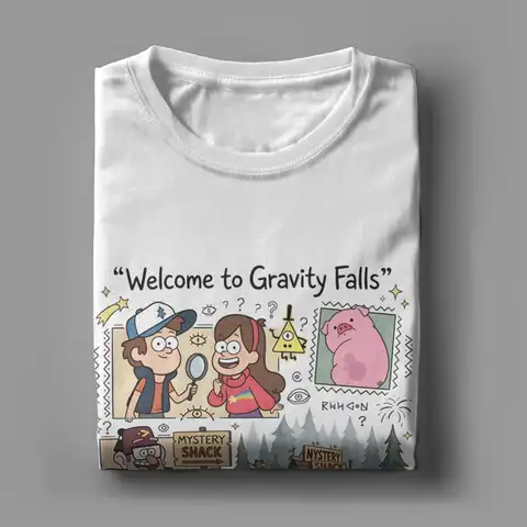 Men's Gravity Falls T Shirt  100% Cotton Clothes Amazing Short Sleeve O Neck Tee Shirt Unique T-Shirts