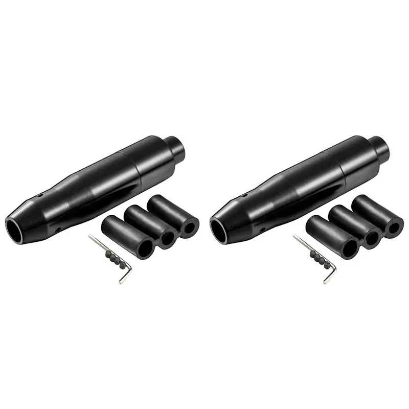 

M49K-2X Car Auto Shift Knob With Push Button, Transmission Gear Stick Shifter Head For Most Automatic Vehicle (Black)