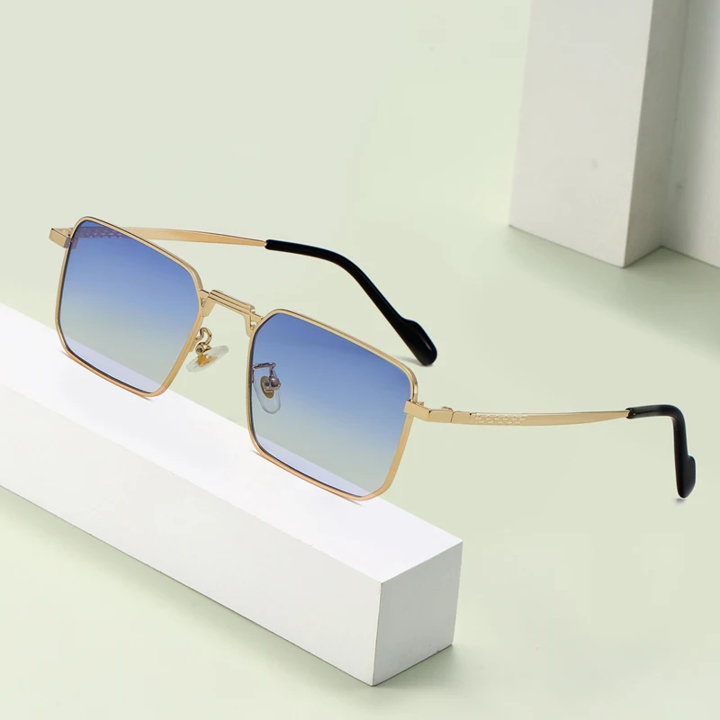 

Metal Ultra Light Leg Women Sunglasses New Square Trendy Glasses Fashionable Cross-Border Men Glasses