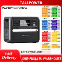 TALLPOWER V2400 Portable Power Station, 2400W AC Output, UPS, 13 Outputs,2160Wh LiFePo4 Solar Generator