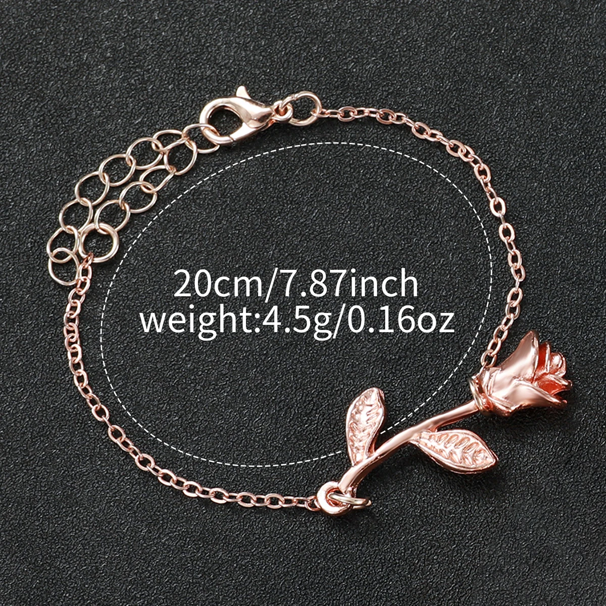 2pcs/set Fashion Women Leather Strap Flower Quartz Watch & Rose Bracelet