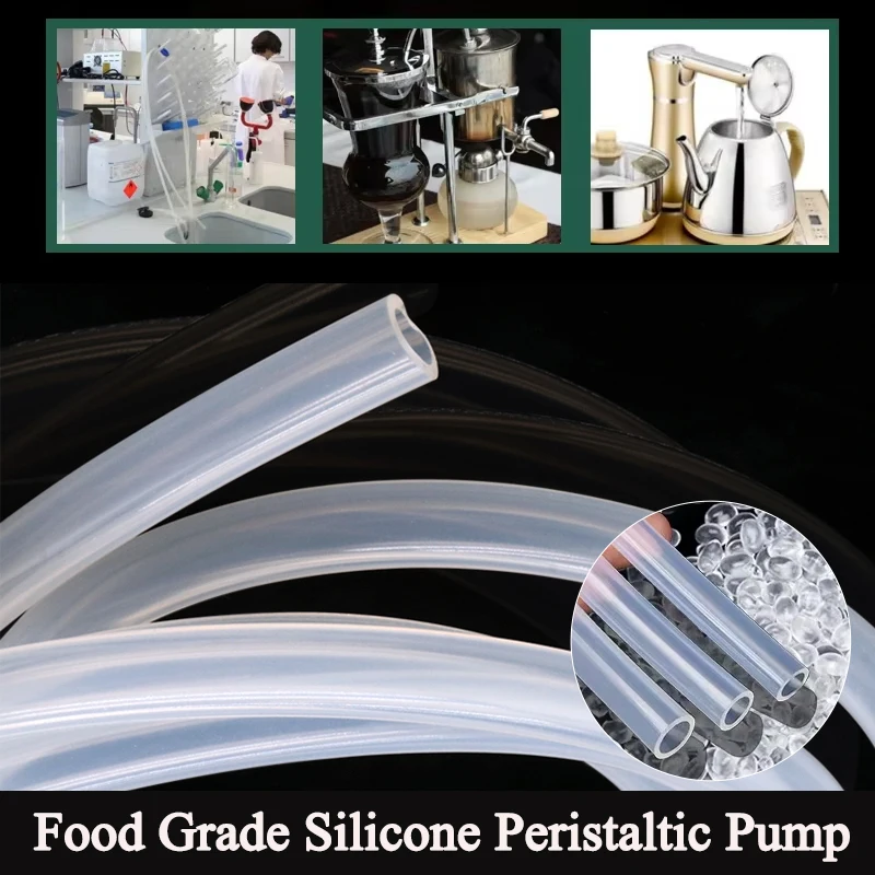 

1~10M Food Grade Silicone Peristaltic Pump Hose ID0.5 ~ 25.4mm Clear Tasteless Heat-resistant Water Dispenser Household Tube