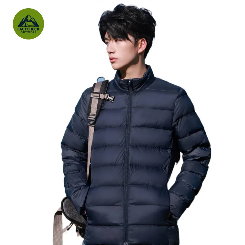 FACHCHECK EU US Size Top Quality Women Lightweight Down Jacket Winter Puffer Warm Liner Coat Casual Collar Men