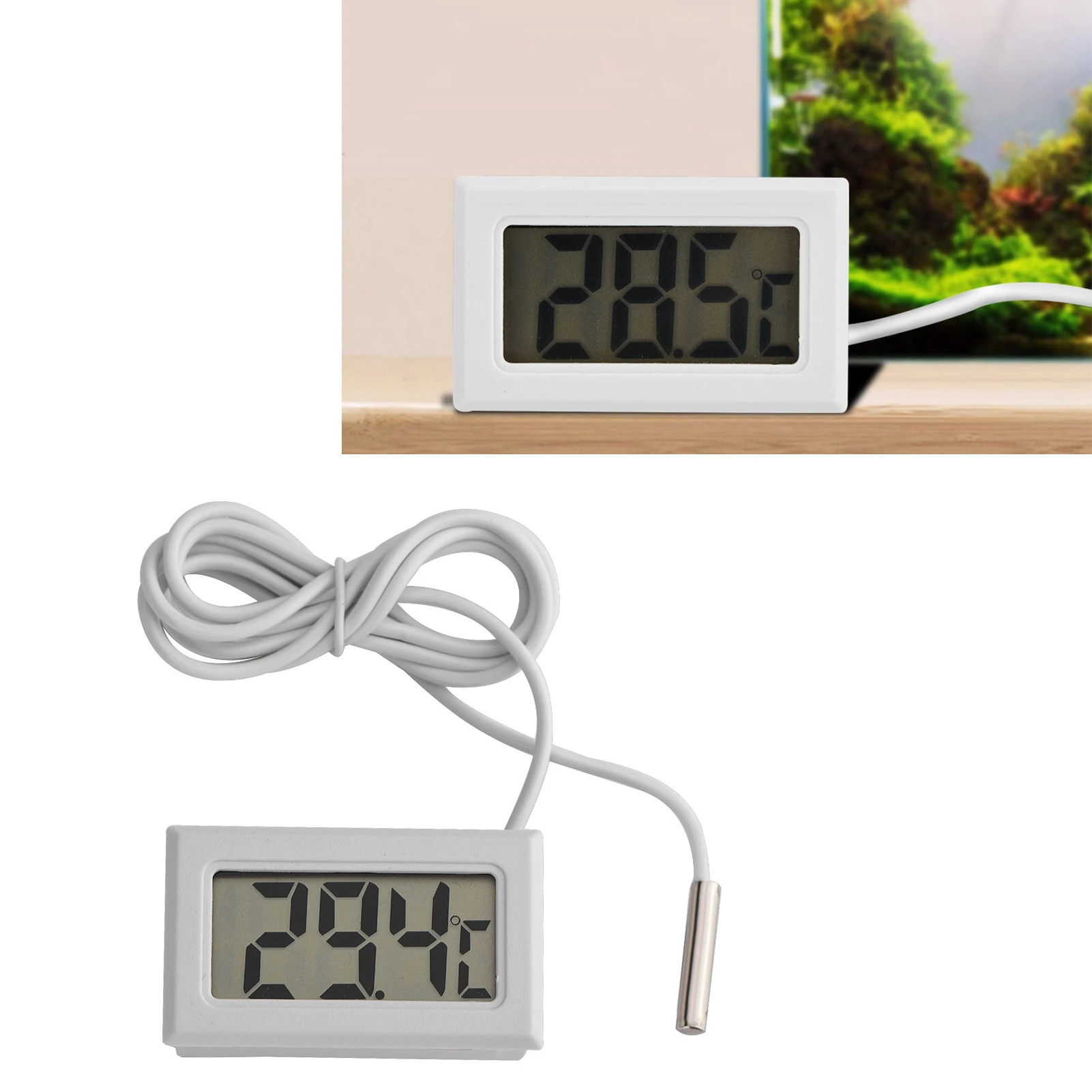 Refroidissement par eau Mini affichage LED compteur de température numérique sonde capteur Portable numérique LCD thermomètre thermomètre à eau