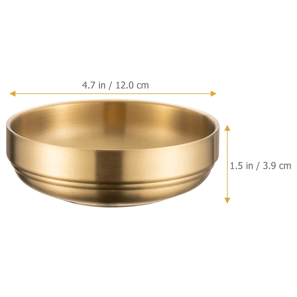 

Stainless Steel Sauce Dish Household Seasoning Plate Appetizer Plates Kitchen Condiment Dipping Sauces Snack Serving Storage