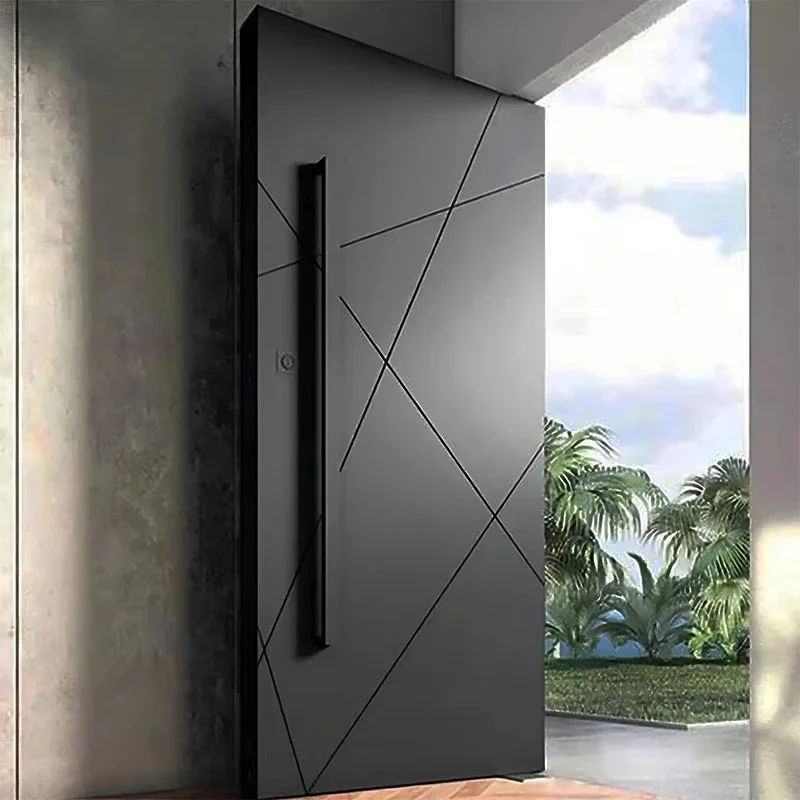

American stainless steel pivot external safety door