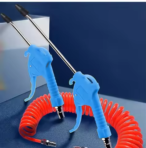 High Pressure Dust Blowing Gun Pneumatic Hardware Tool Dust Removal Gun Blowing Air Soot Blowing Gun Air Pump Extended Nozzles