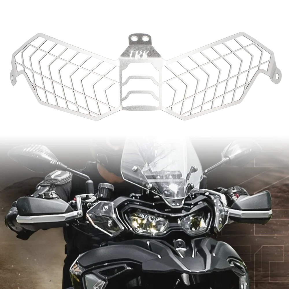 For TRK702 X Motorcycle Accessories Headlight Grille Guard Cover Grill Protector For BENELLI TRK 702 X TRK702X 2022 2023 2024