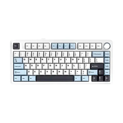 AULA F75 2.4G Wireless/Bluetooth/Wired Gaming Mechanical Keyboard RGB Customized 75% Layout OEM Profile Gasket Structure
