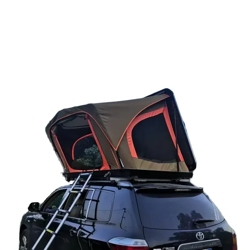 2-3 Person Aluminum Hardtop Hardshell Rooftop Tents Hard Shell RTT Wedge Roof Top Tent for Outdoor Camping