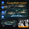 차량용 대형 백미러 터치 스크린 대시 캠, 무료 64G, 4 채널 * HD1080P 와이파이 GPS, 24 시간 주차 모니터링 비디오 녹음기 5