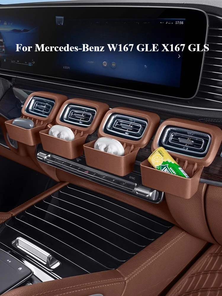 

For Mercedes-Benz W167 GLE X167 GLS V167 GLE central control air outlet storage box Dashboard air conditioning storage box