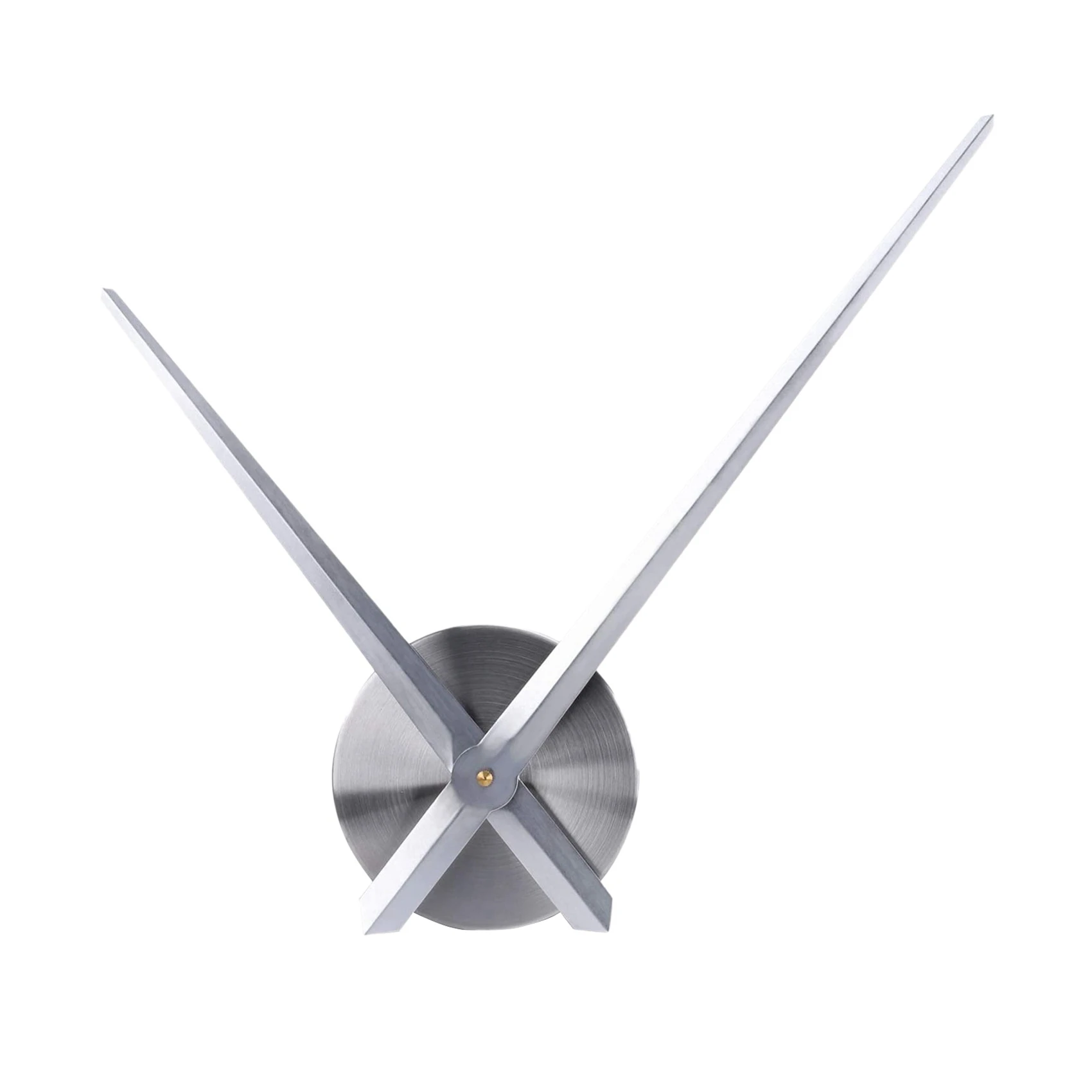 Manecillas de reloj 3D, mecanismo de movimiento de reloj grande, agujas de bricolaje, accesorios de pared, pieza de repuesto, plateado