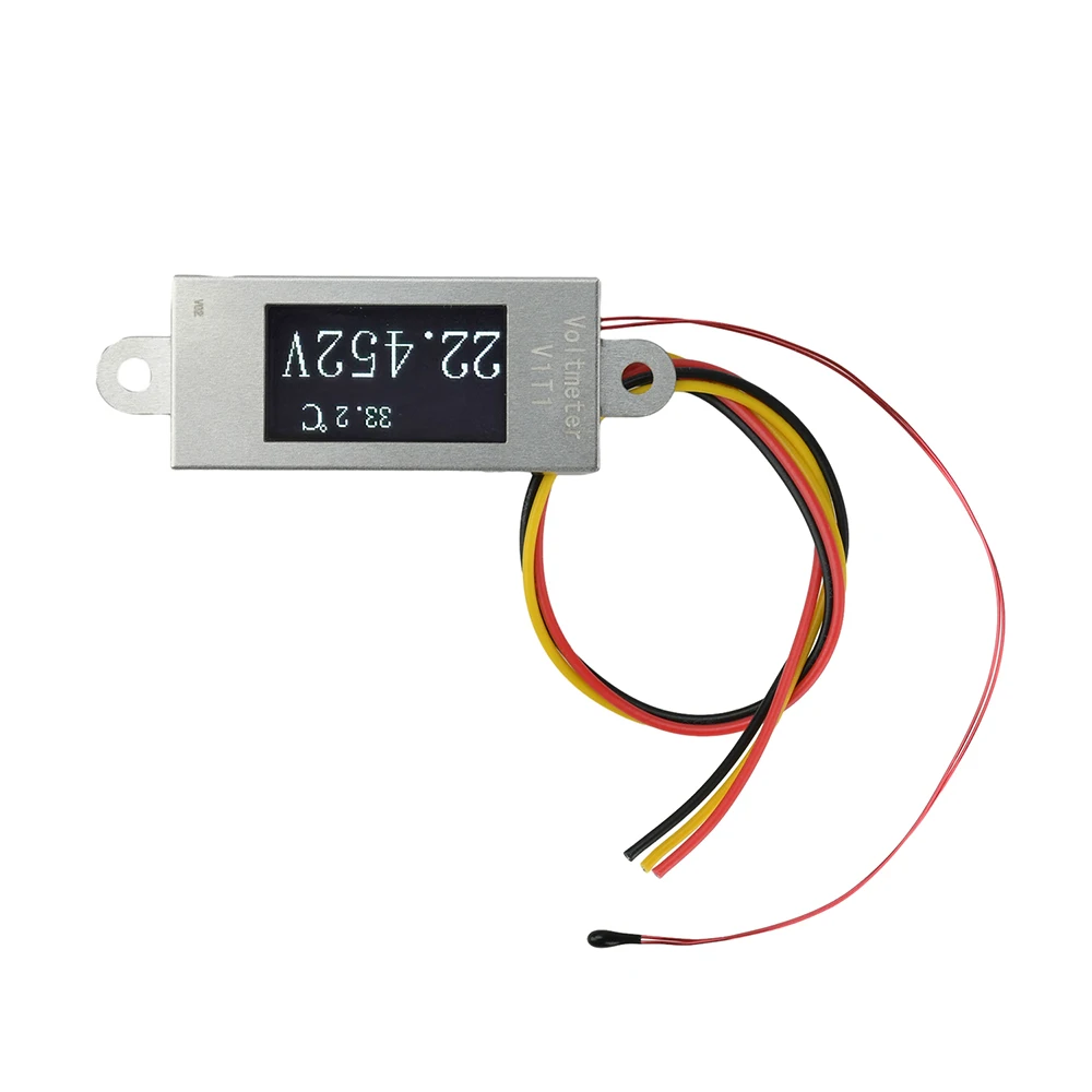 Mini-Digital-Voltmeter 0,77-Zoll-OLED 128x64 DC 0-30V Spannungs- und Temperaturmonitor 12-Bit-ADC Hochpräziser Spannungstester – Detail 14