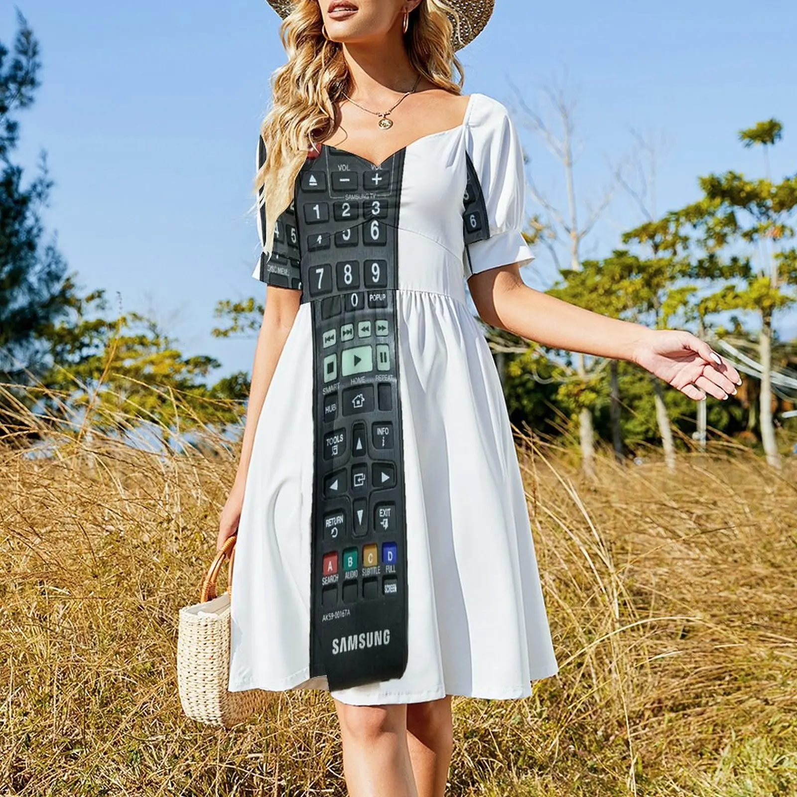 Remote control. Short-Sleeved Dress dress dresses dresses for women 2025 women's elegant loose dresses elegant for women