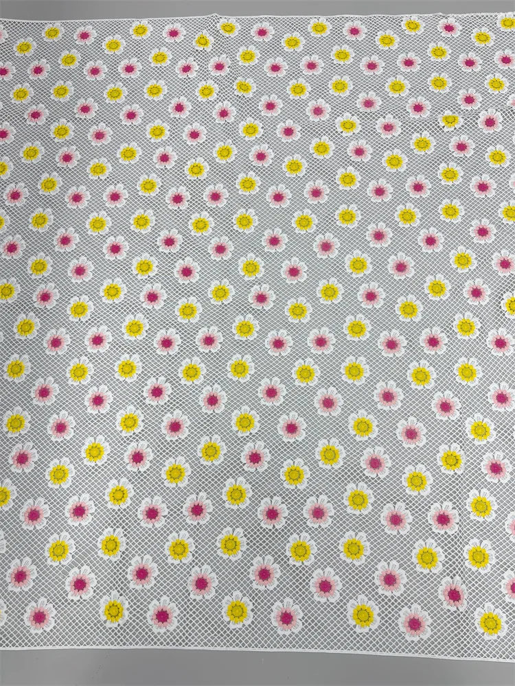 Neuer Stil Nigerianischer Spitzenstoff 2026 Hochwertige Wasserlösliche Bestickte Modische Weiche Spitze 5 Yards – Detail 11