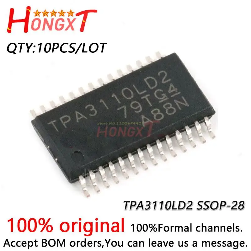 

10PCS 100% NEW TPA3110 TPA3110LD2 SSOP-28.Chipset