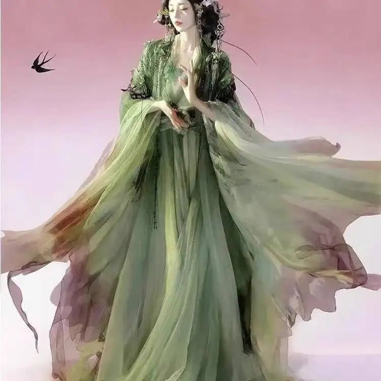 New Mythology Heavy Industry Embroidery Big Sleeved Shirt Hanfu Women The Tang Dynasty Fiesta Carnival Halloween Cos Cosplay - view 3