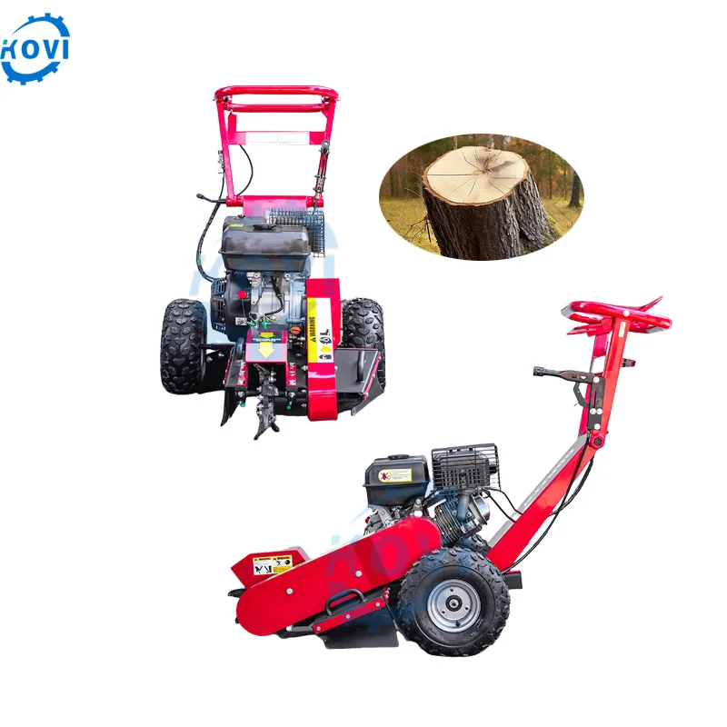 Hand push 15hp gasoline stump grinder machine portable stump grinder machine