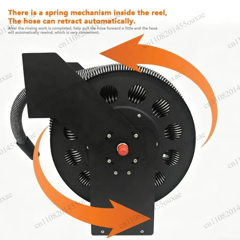 30 Feet Retractable Wall Mount Vacuum Hose Reel 1-1/4