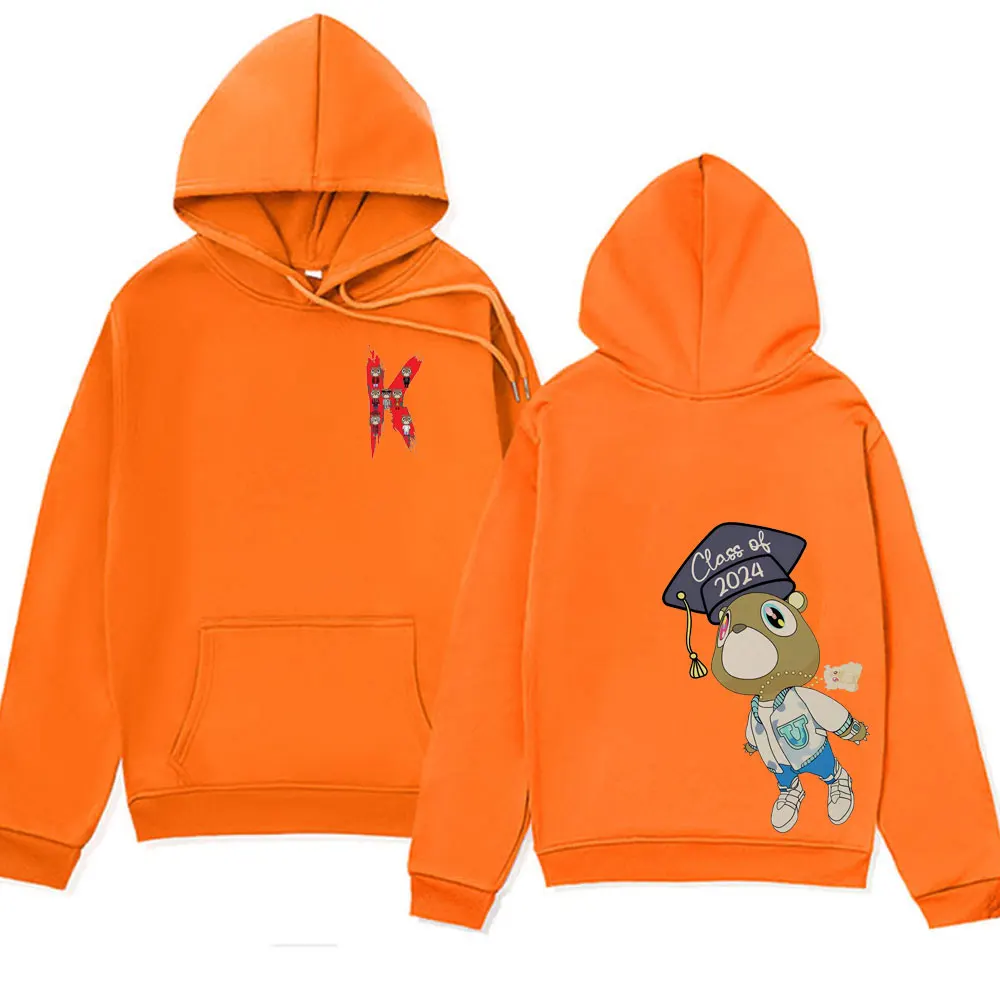 Rapper Kanye West Hoodie Music Album College Dropout Long Sleeve Hooded Sweatshirts Men's Women's Fashion Hip Hop Hoodies Male