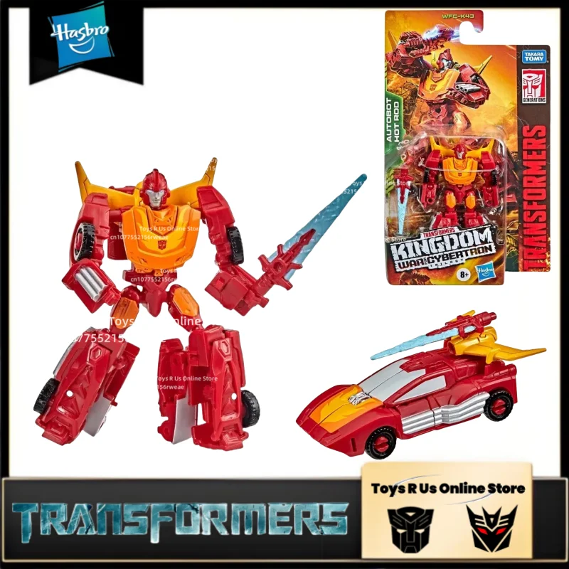 

In Stock Hasbro Transformers Toys War for Cybertron Kingdom WFC-K43 Hot Rod Toy Action Figures Collectible Gifts Hobbies